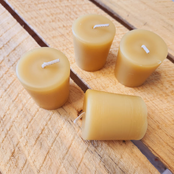 Beeswax votive refill candles