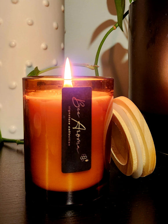 Pure beeswax Candle Jar 40 hour burn time