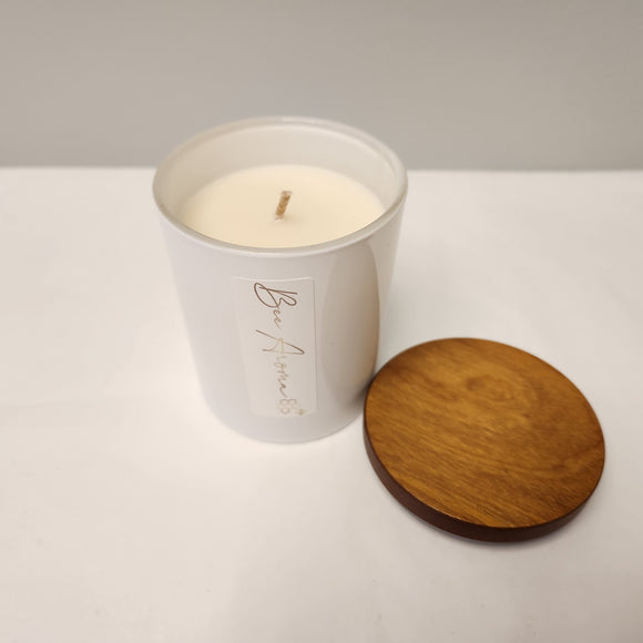 Coconut Lime scented beeswax candle