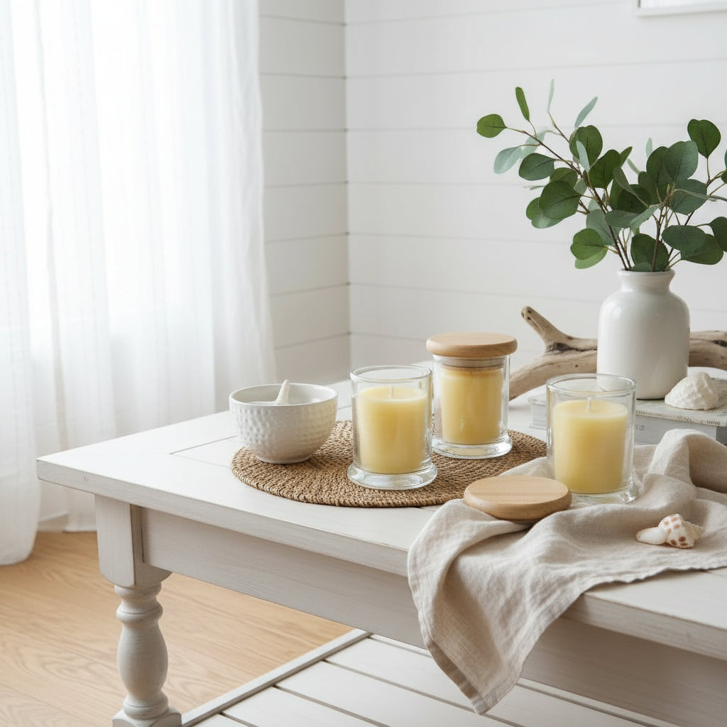 Beeswax mini container candles - 12 hour burn