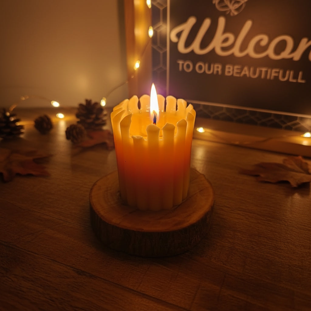 Beeswax Circus Pillar - short