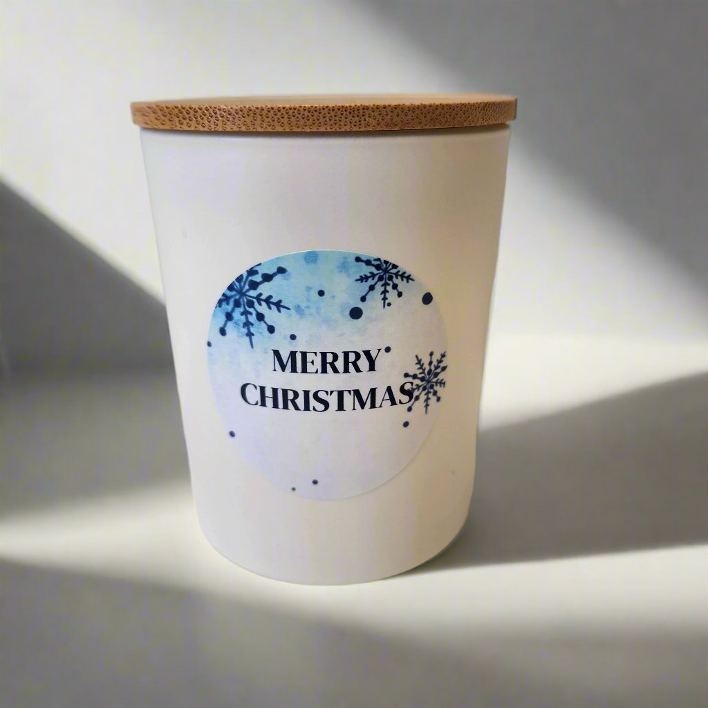 Christmas scented beeswax candles