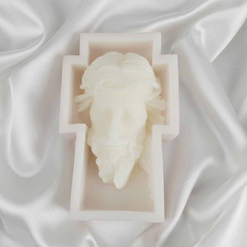 3 PIECE RELIGIOUS / FAITH SET BEESWAX CANDLES