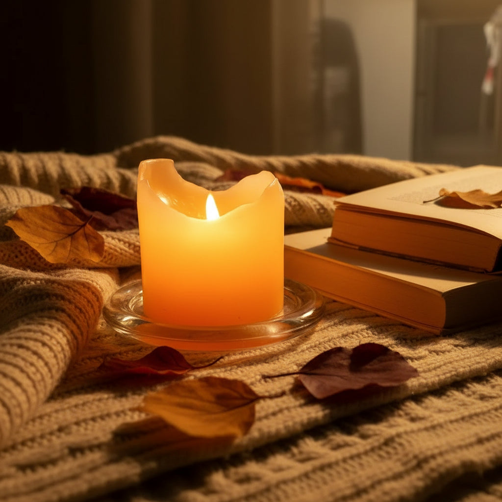 Pure Australian Beeswax Pillar Candle - 8 cm | 50 hour burn time