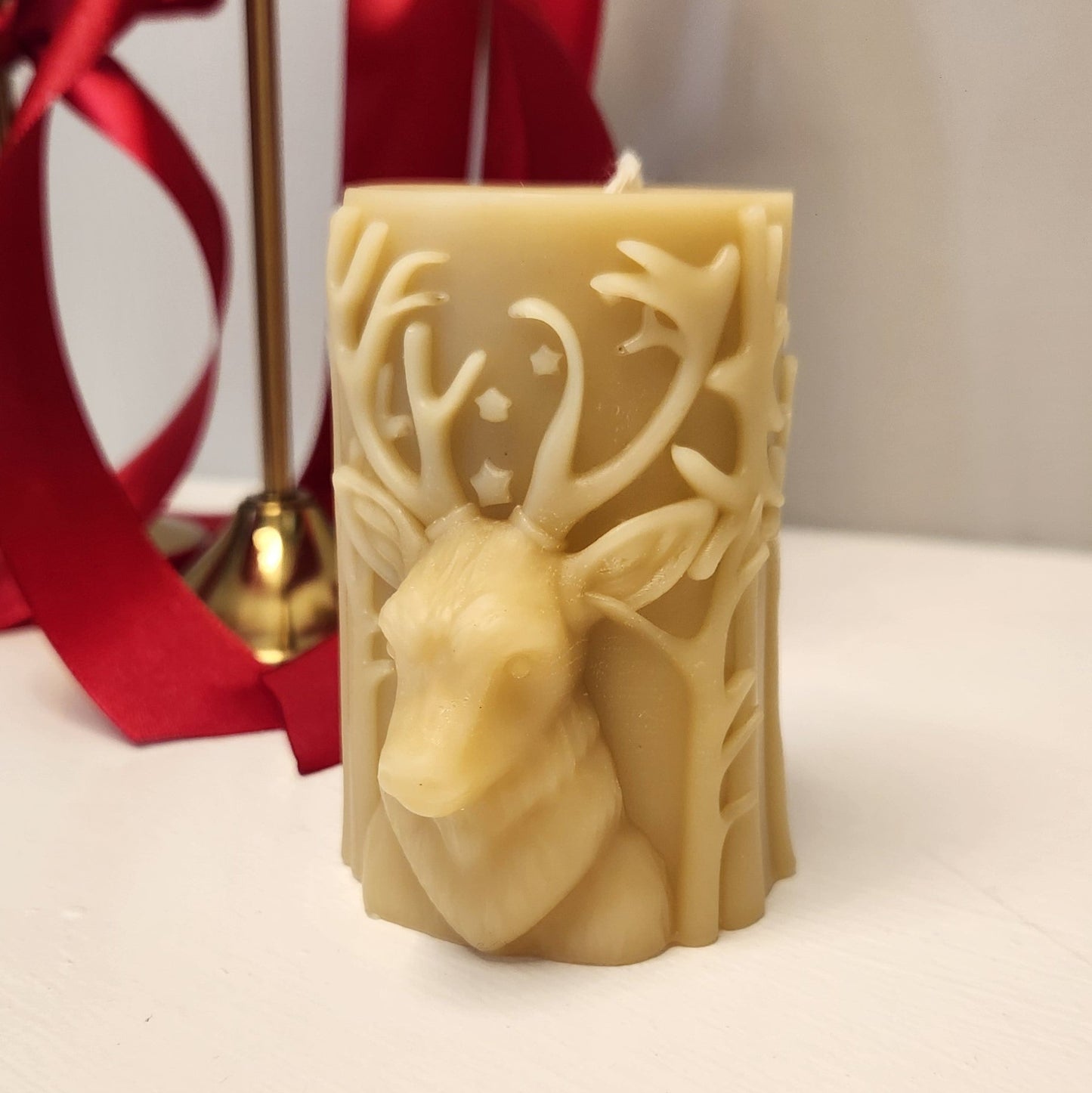 Deluxe Christmas Novelty Beeswax Candle Gift box