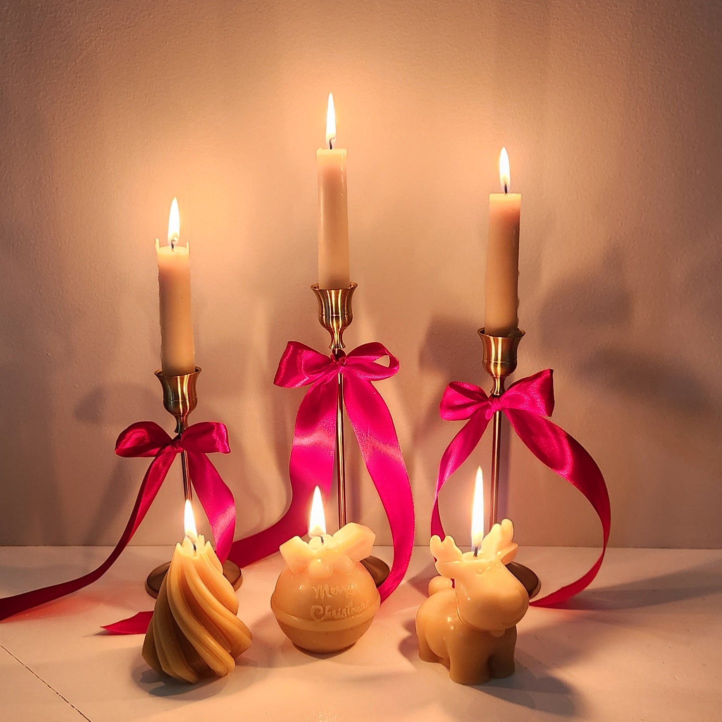 Beeswax Candle Christmas Gift Box