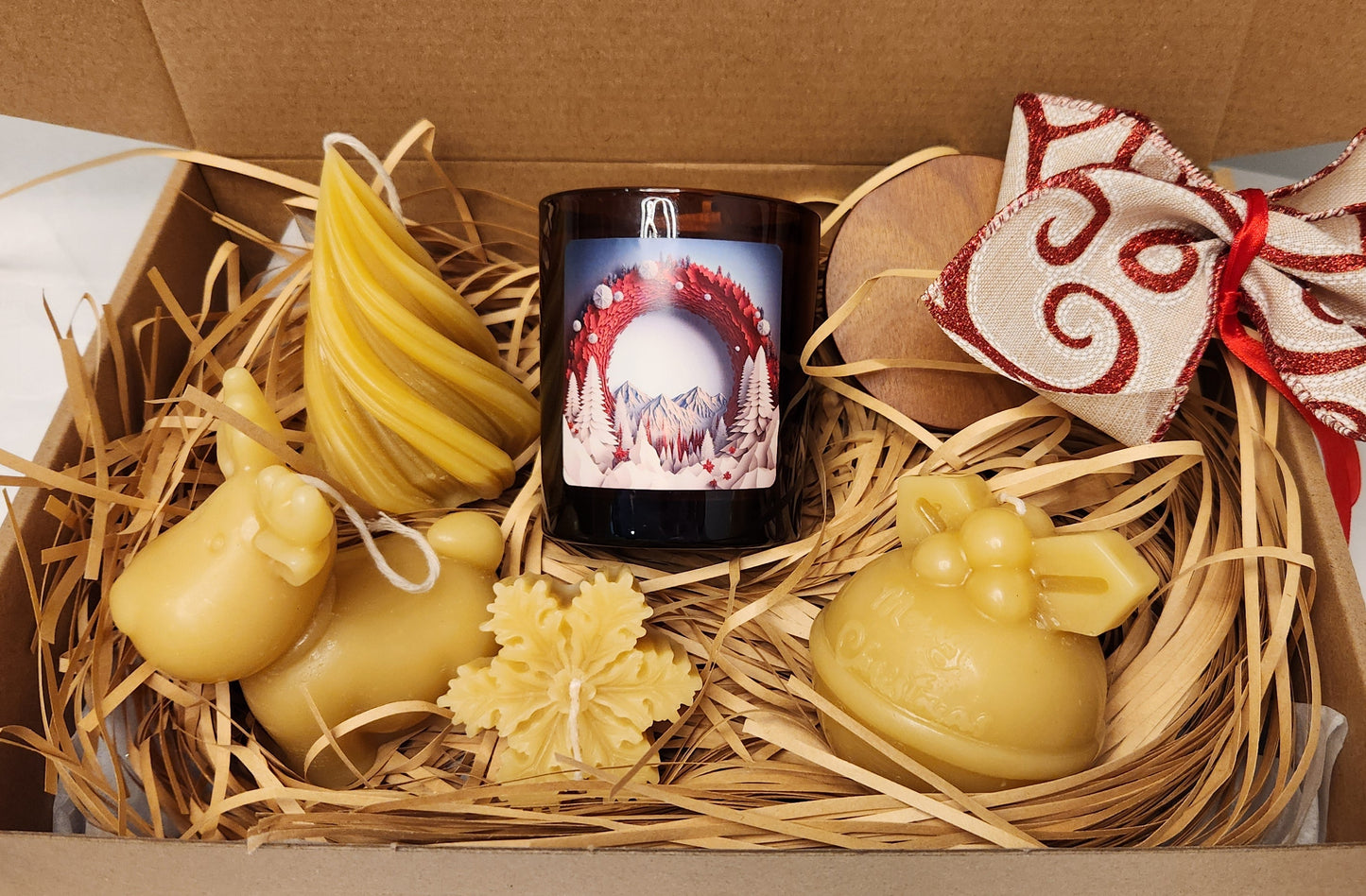 Christmas Gift Box - Beeswax Candles