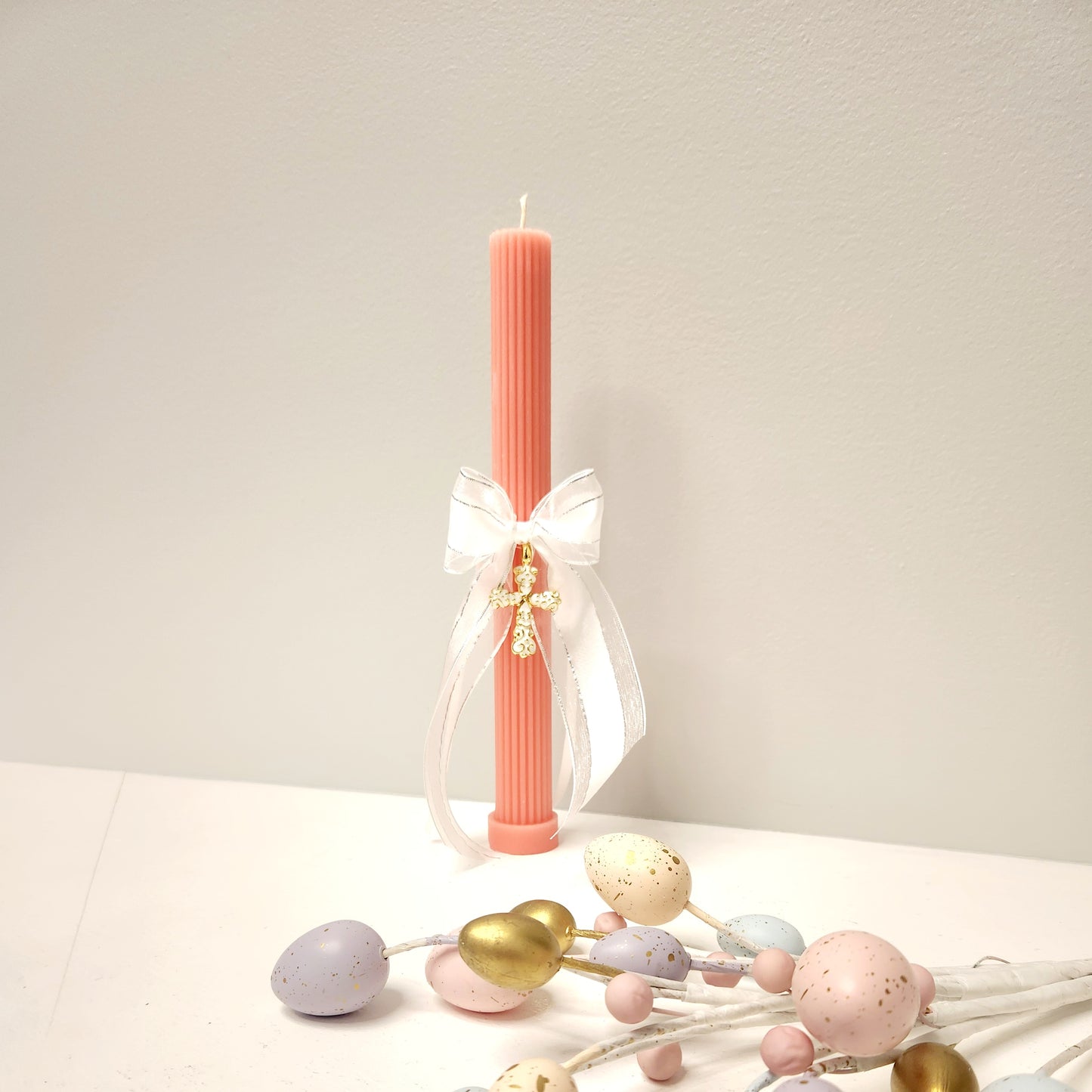 Palm Sunday Beeswax Lambathes - candles for Orthodox Easter