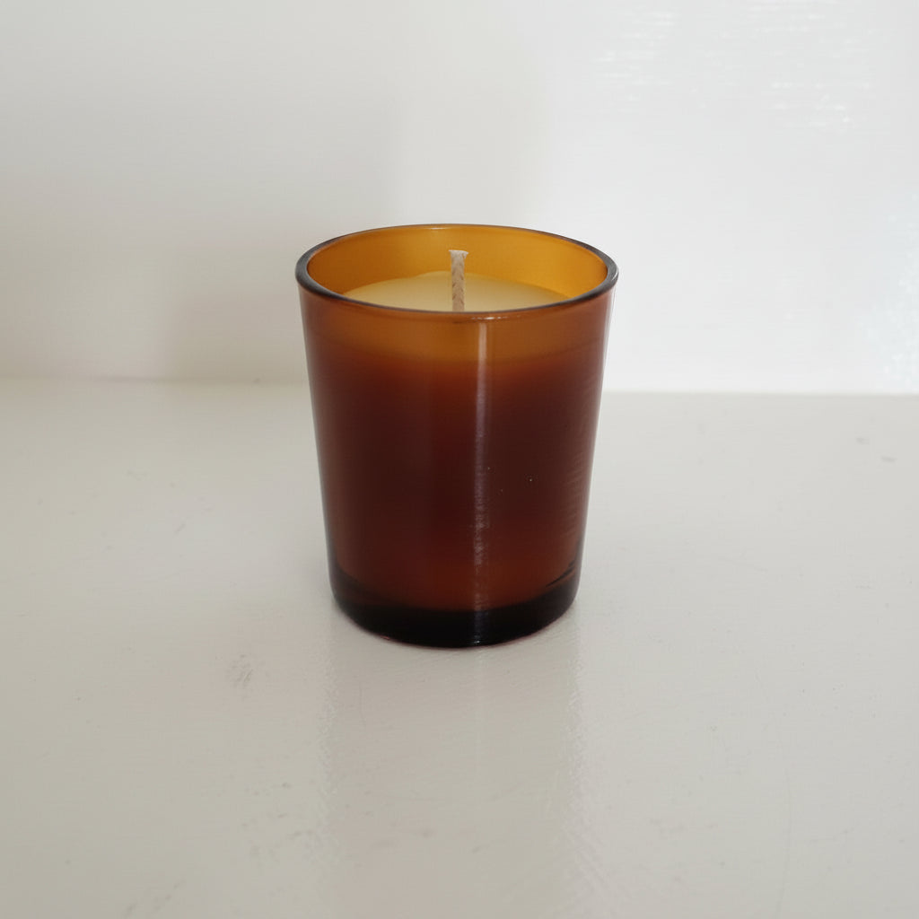 Australian Pure Beeswax Votive Candle Amber Light