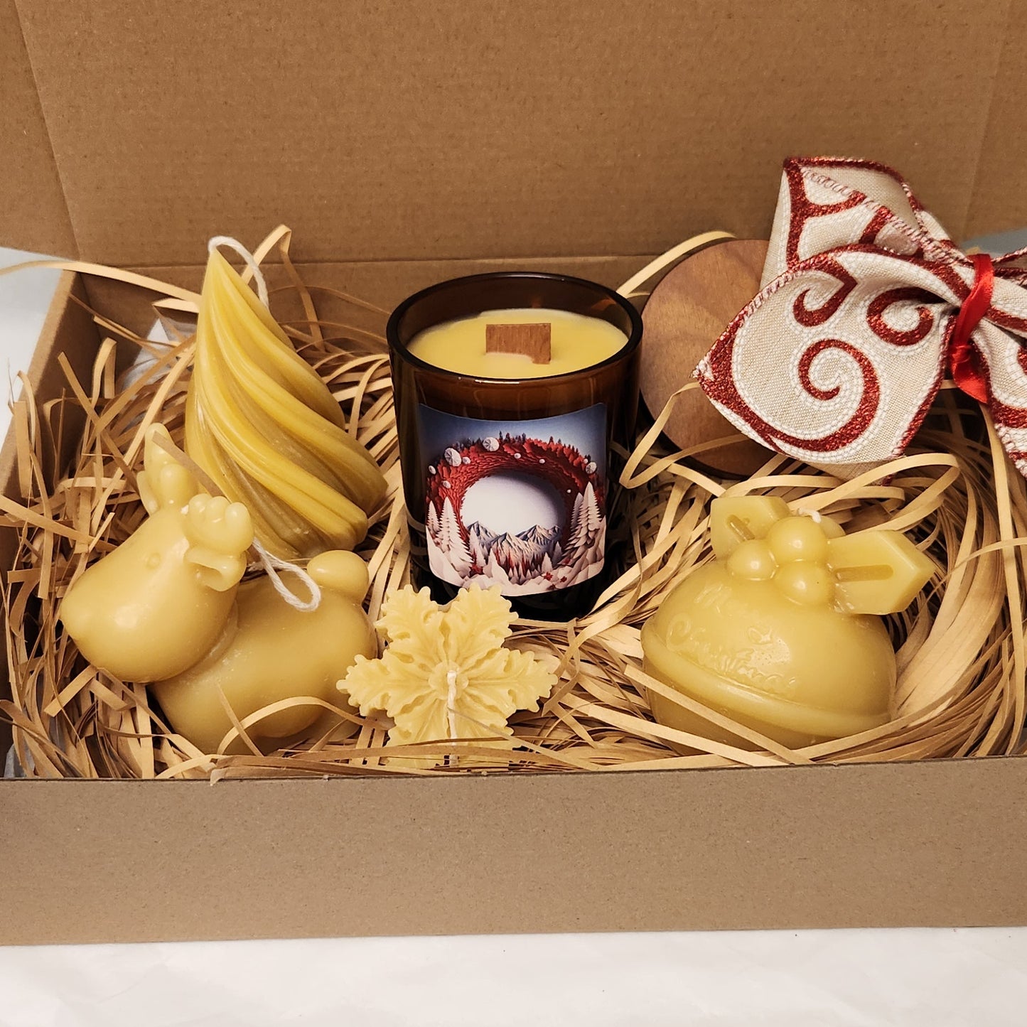 Christmas Gift Box - Beeswax Candles