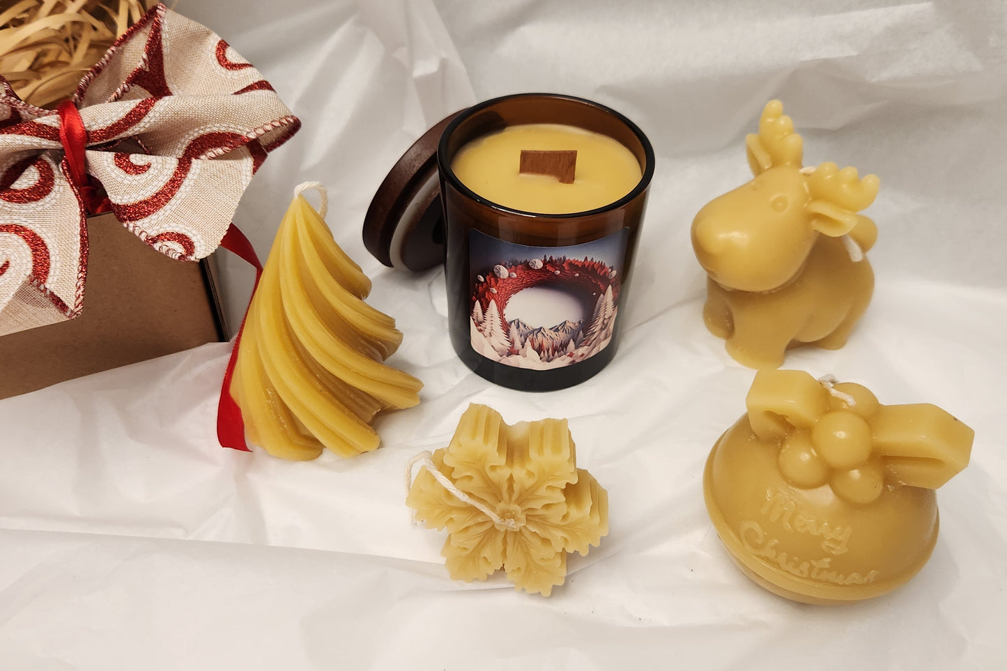 Christmas Gift Box - Beeswax Candles