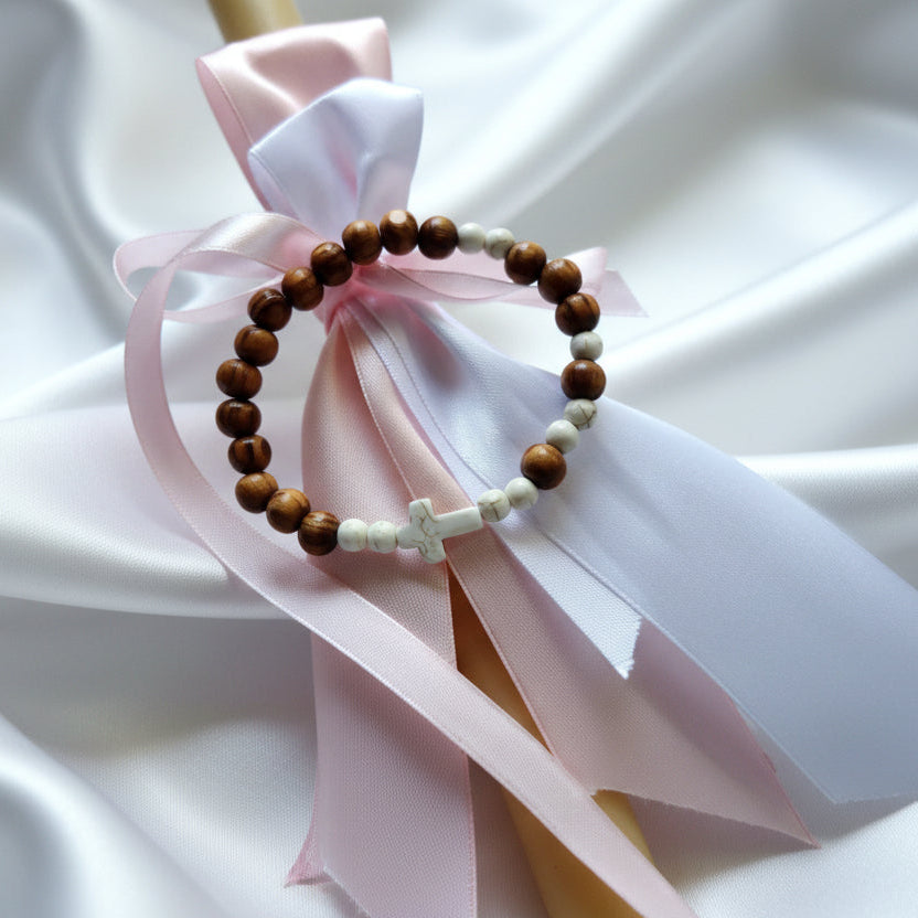 Beeswax Girls Palm Sunday - Orthodox Easter candles / Lambatha