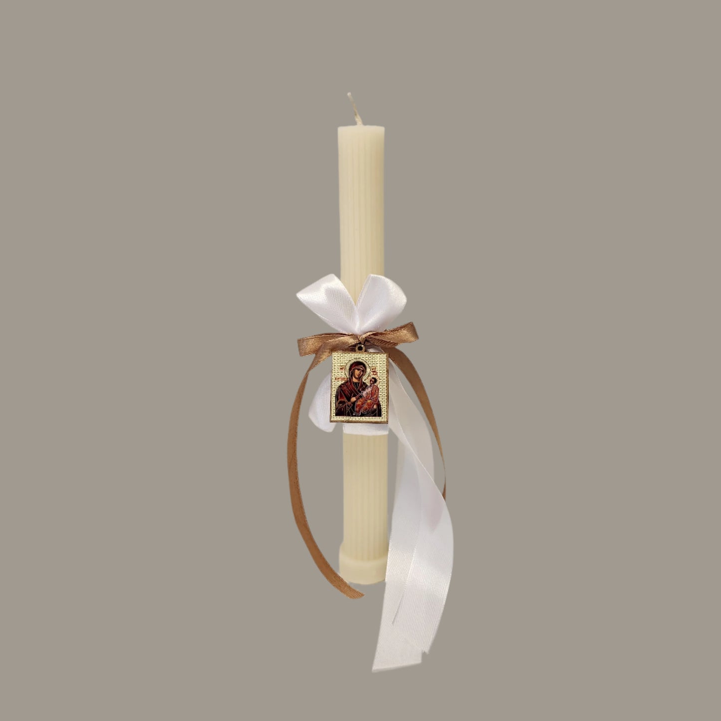 Beeswax Palm Sunday / Lambathes with icon- candles for Orthodox Easter