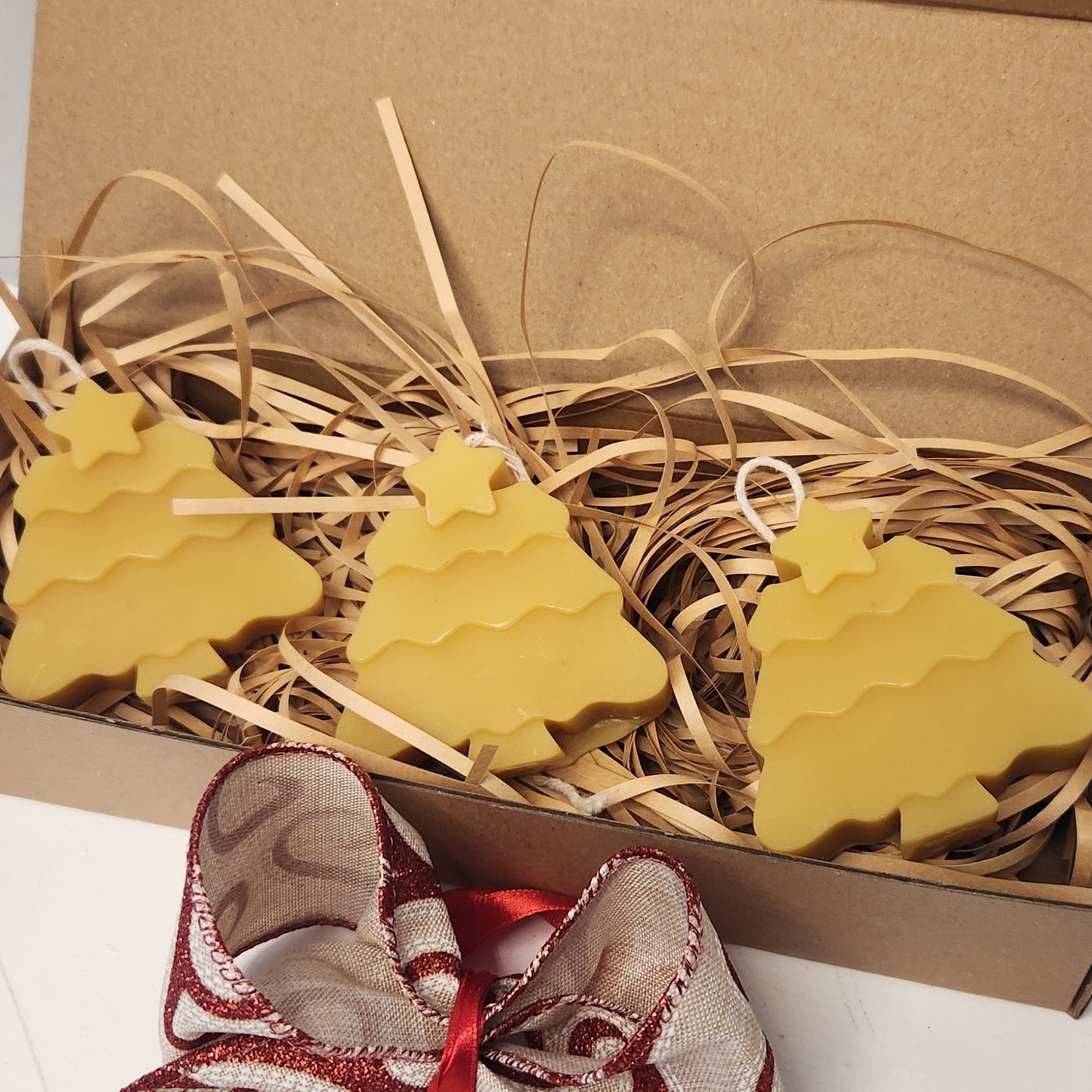 Beeswax Christmas Candles Mini Gift Box