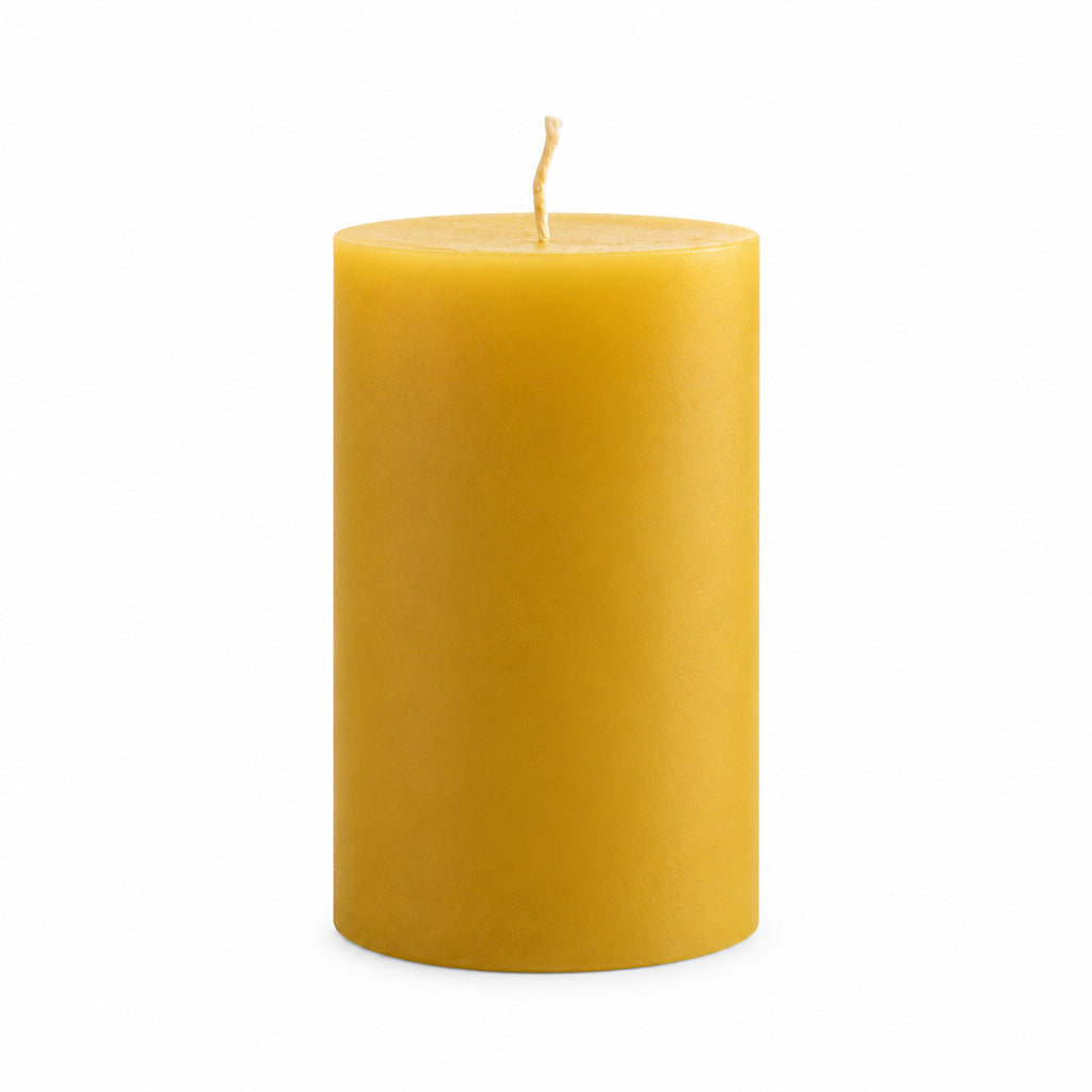Australian Pure Beeswax Pillar Candle - 10cm | 70 hour burn time