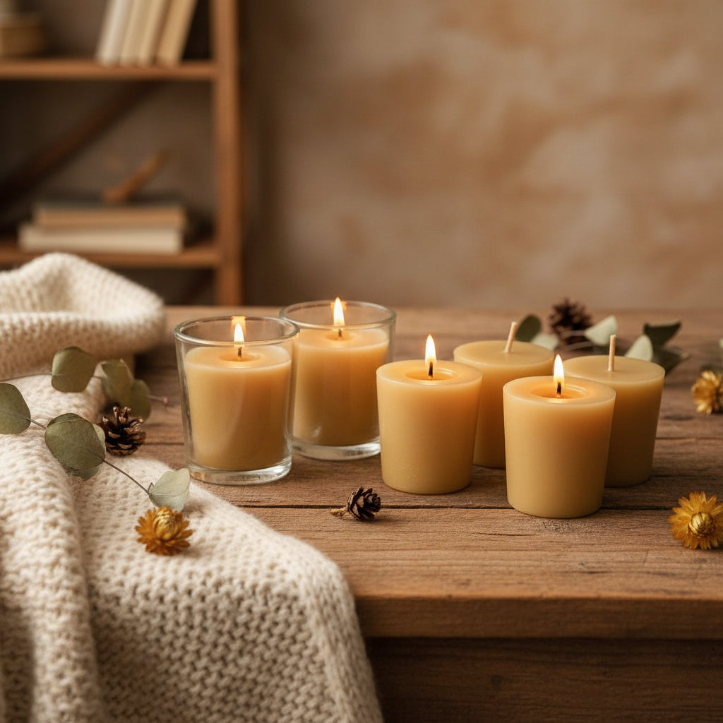 6 piece Beeswax votive starter pack