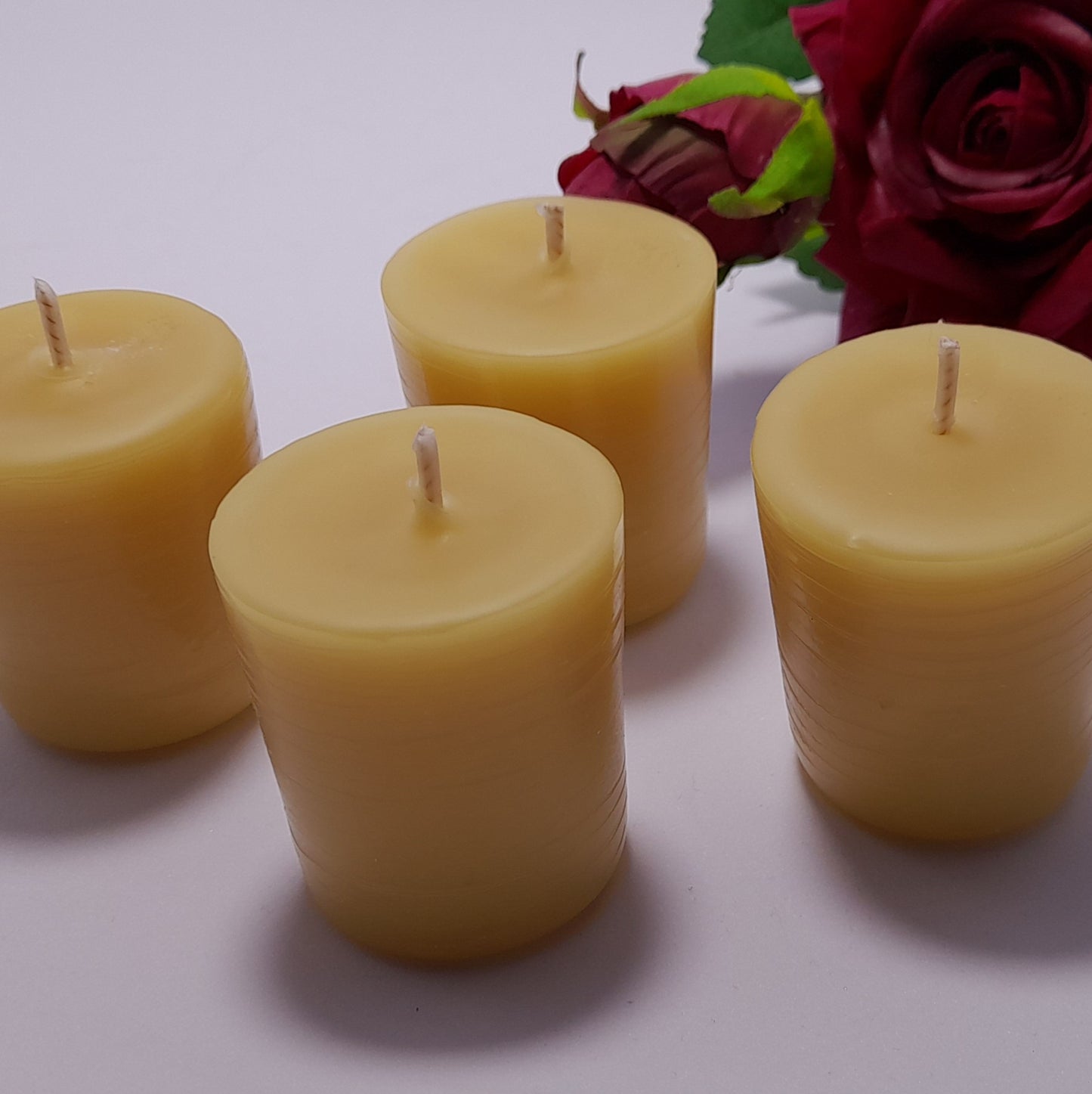 Beeswax votive refill candles