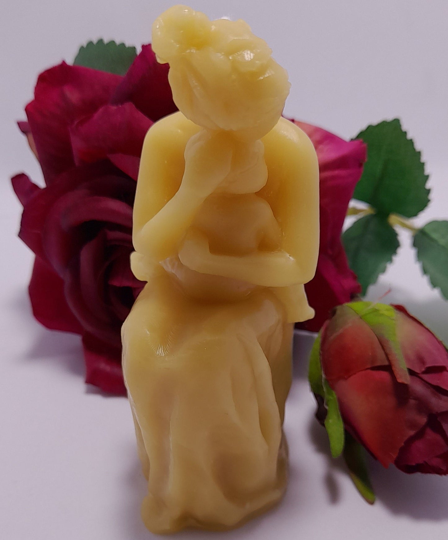 Mother love 3D beeswax candle
