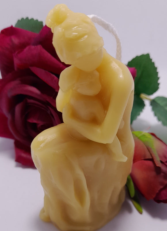 Mother love  3D beeswax candle