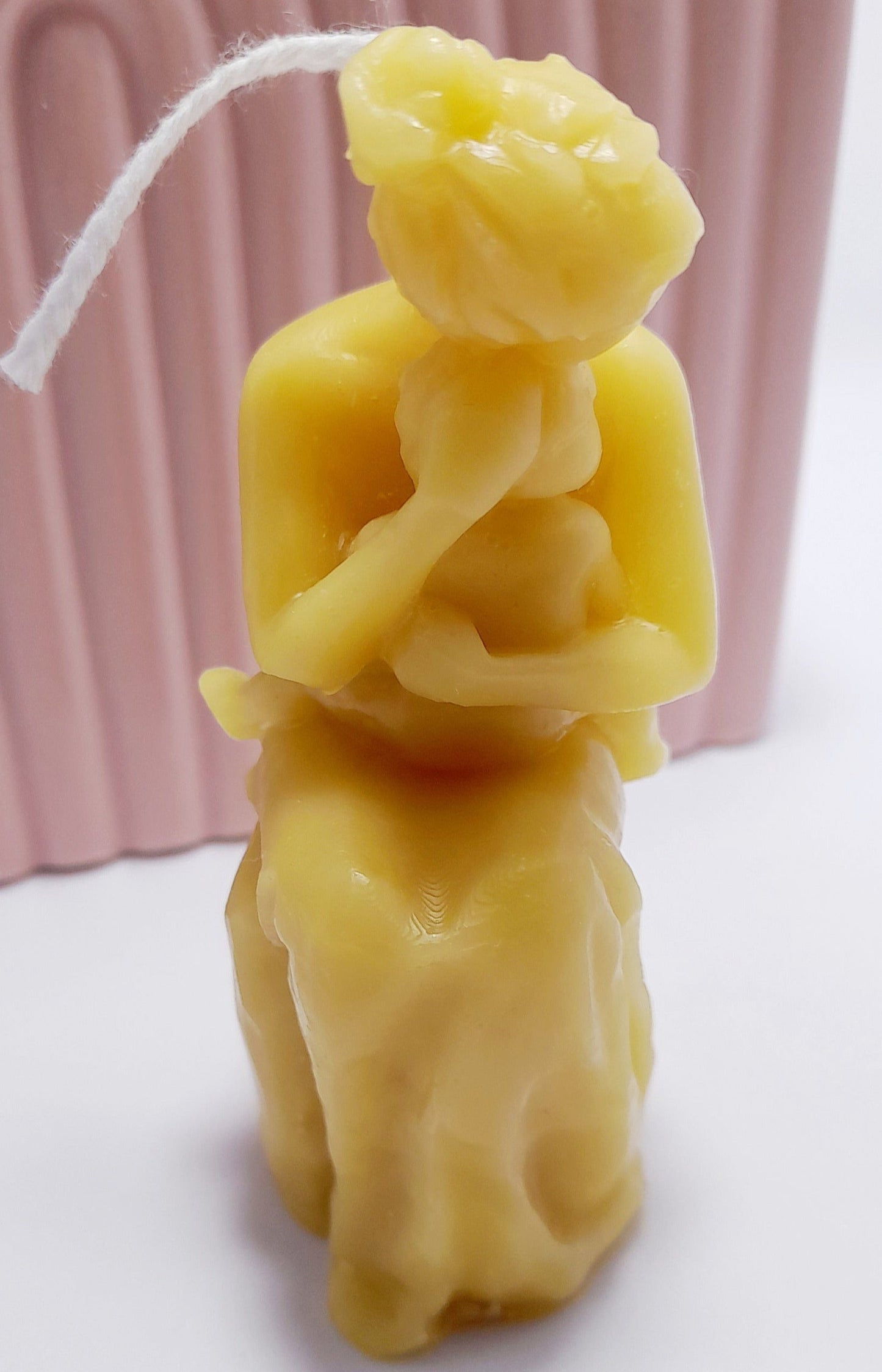 Mother love 3D beeswax candle