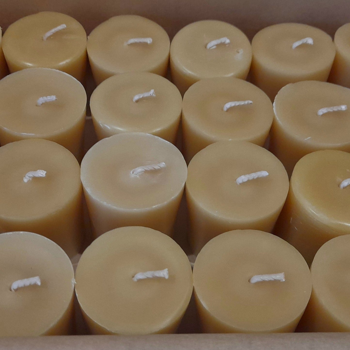 Beeswax votive refill candles