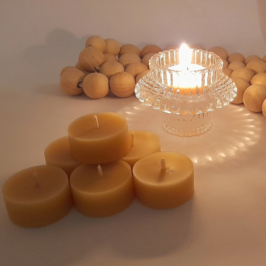 Beeswax tealight refills 3-4 hours
