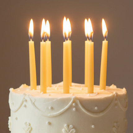 12 Beeswax Birthday Candles MINI Sticks
