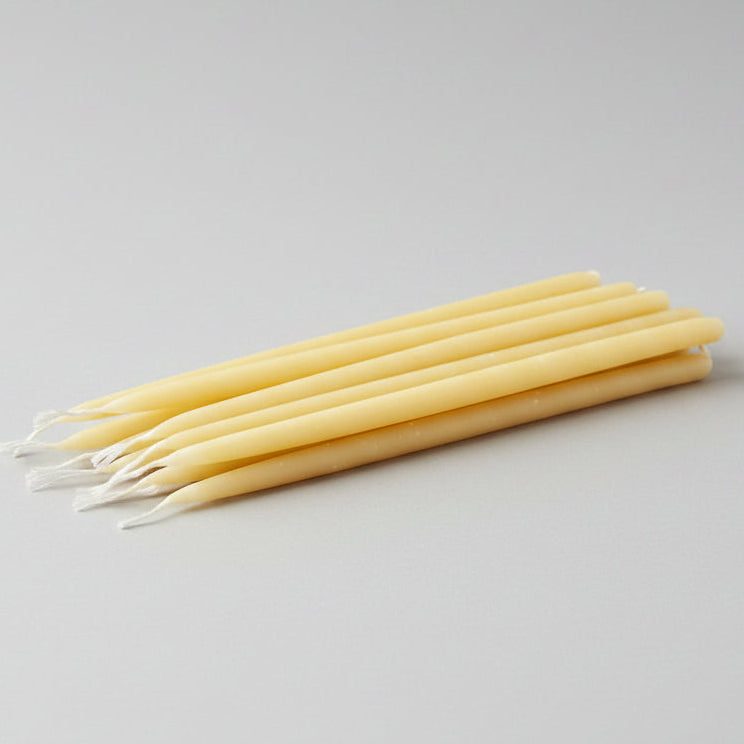 Australian Beeswax thin taper Candles  25cm 2+ hour burn time