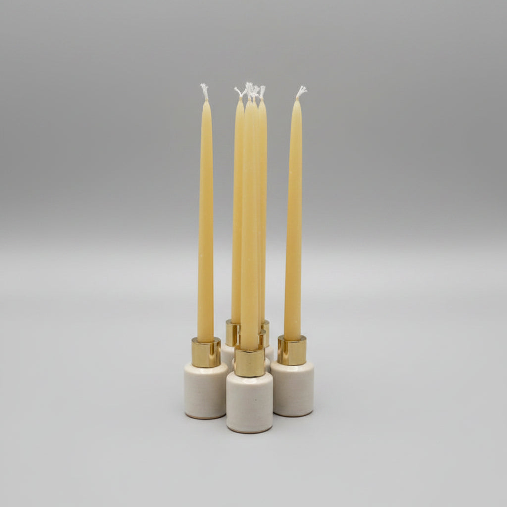 Beeswax Thin Taper Candles  25cm 3+ hour burn time