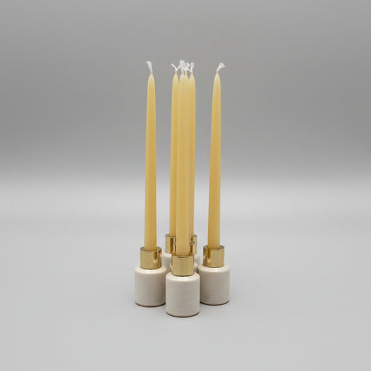 Beeswax Thin Taper Candles  25cm 3+ hour burn time