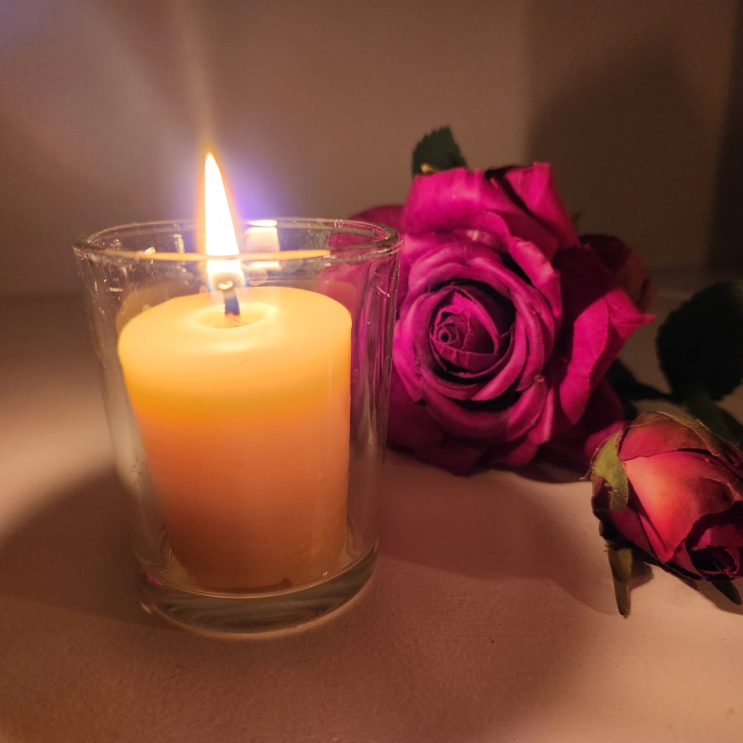 Beeswax votive refill candles