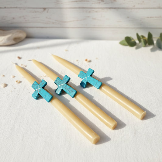 Beeswax Easter Candles 25cm 6+ hour burn time