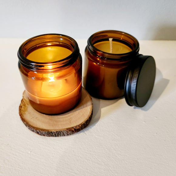 Pure beeswax Candle Jar 20 hour burn time