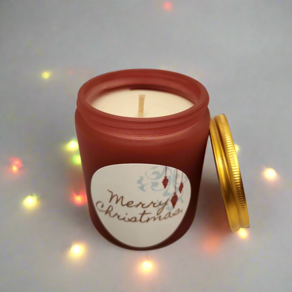Christmas Spirit scented beeswax candle