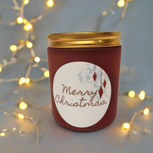 Christmas Spirit scented beeswax candle