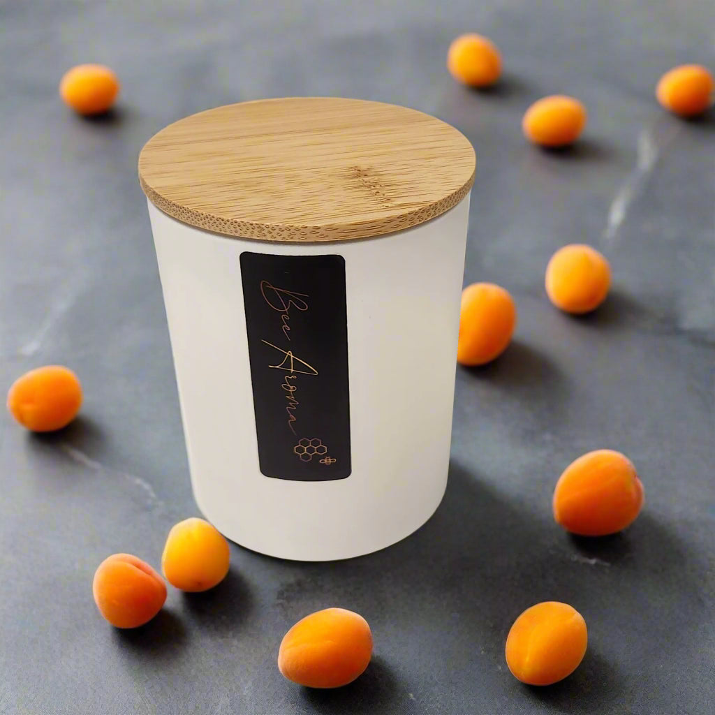 Natural Apricot oil scented candle