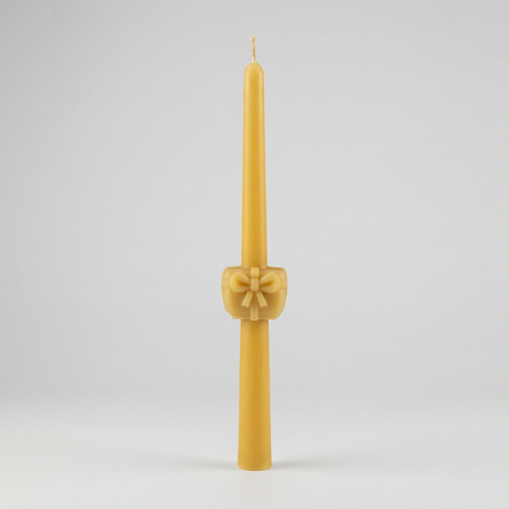 Christmas decorative beeswax taper candles