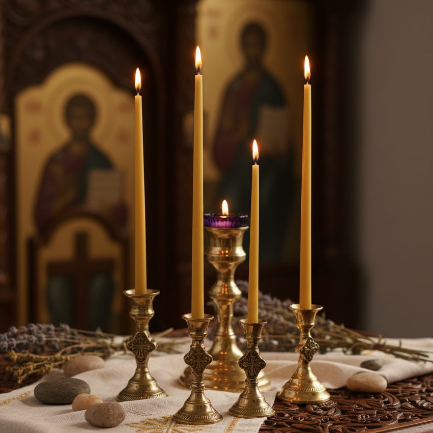 Beeswax Thin Taper Candles  25cm 3+ hour burn time