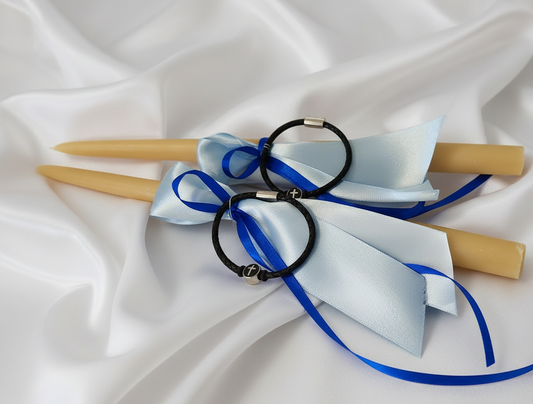 Boys Easter candles - Lambathes for Palm Sunday