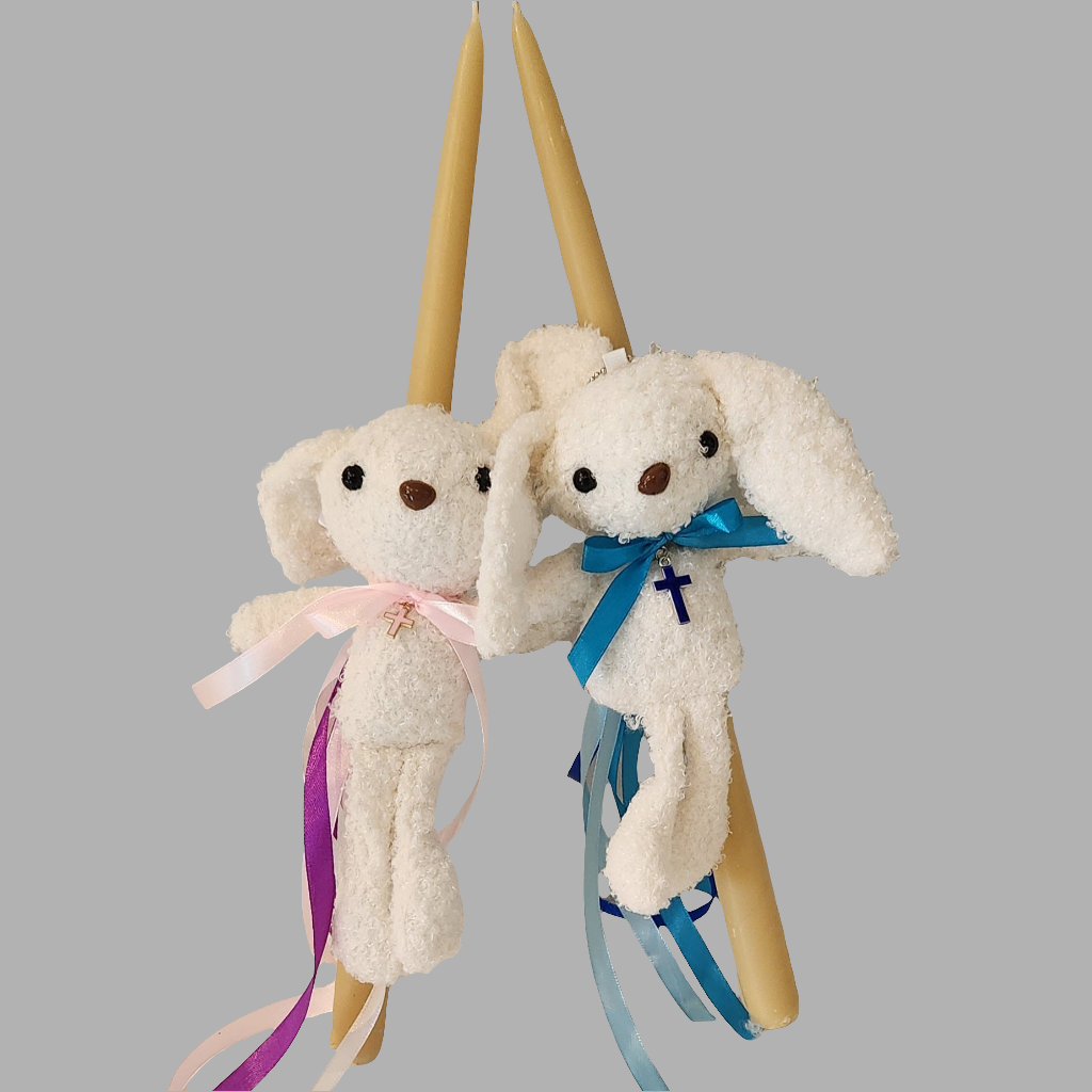Easter bunny Orthodox candles / Kids Lambathes for Palm Sunday
