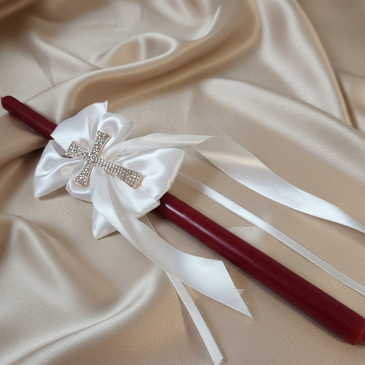 Palm Sunday Candles - Orthodox Easter Red Lambathes