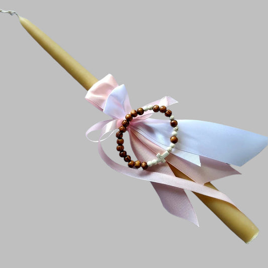 Beeswax Girls Palm Sunday - Orthodox Easter candles / Lambatha