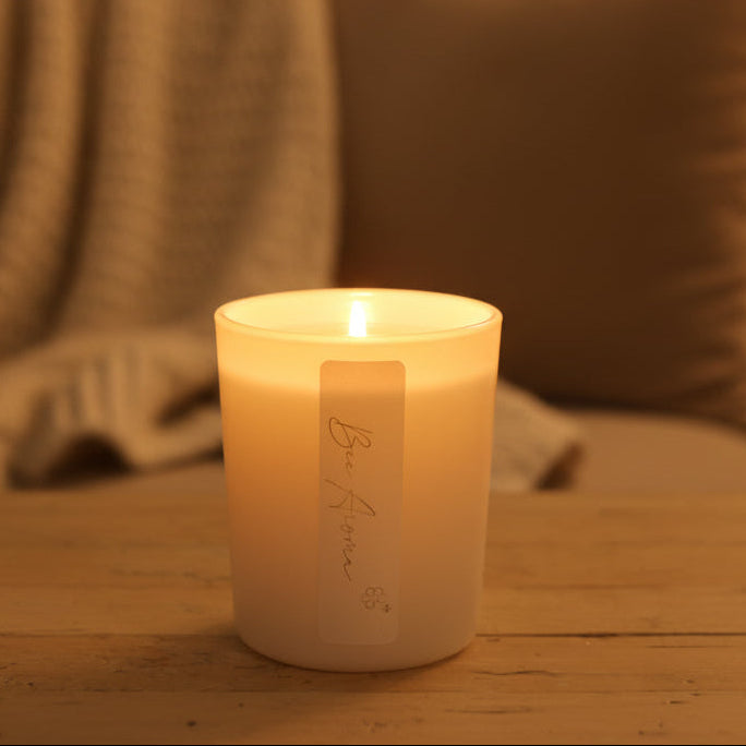 Sweet vanilla scented candle