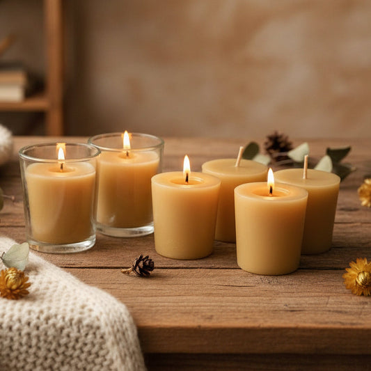 6 piece Beeswax votive starter pack