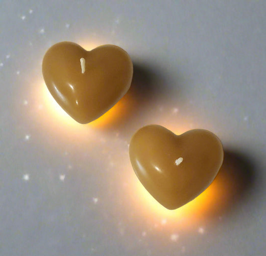 Beeswax Heart Candle