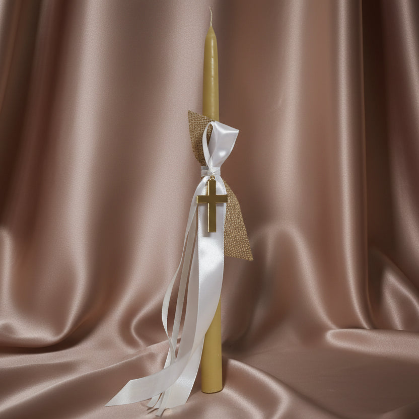 Orthodox Easter Candles for Palm Sunday | Lambatha with acrylic cross