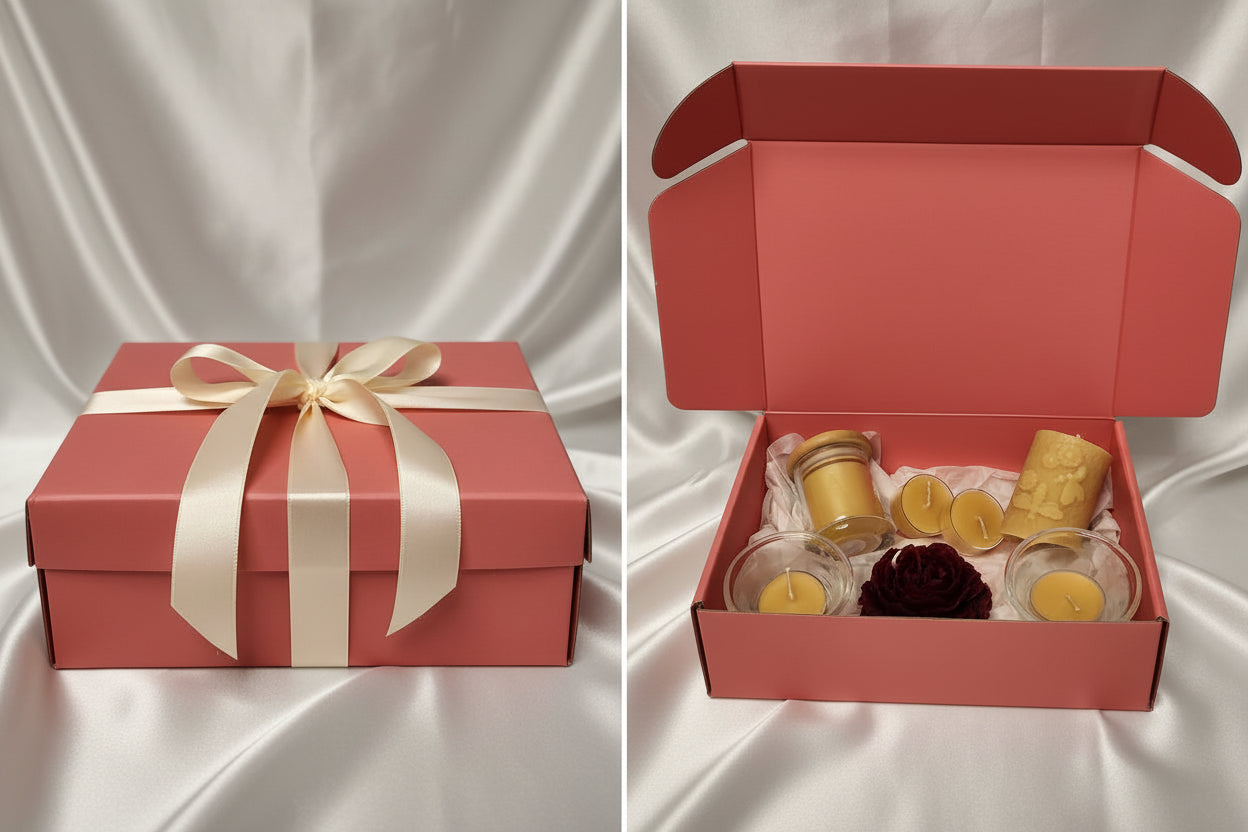 Mother's day beeswax candle gift box 💖