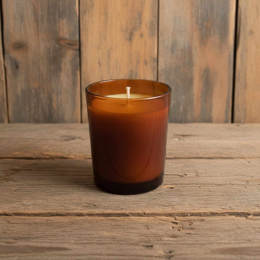 Australian Pure Beeswax Votive Candle Amber Light