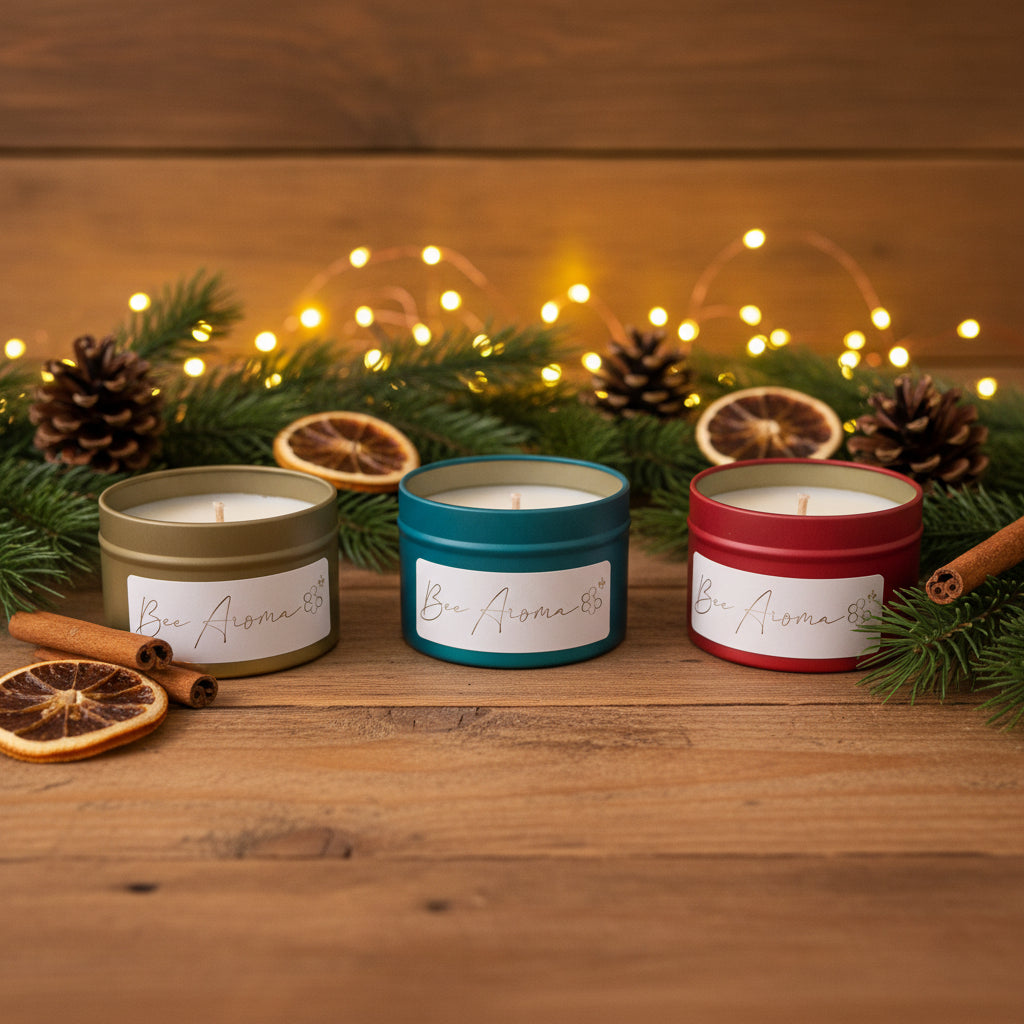 Christmas trio candle gift pack