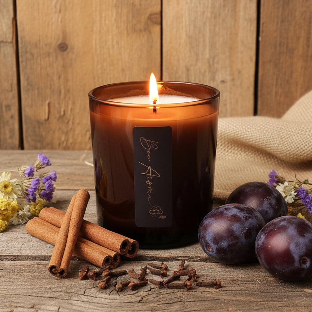 Sweet & Earthy Sugar Plum scented candle 250 gr